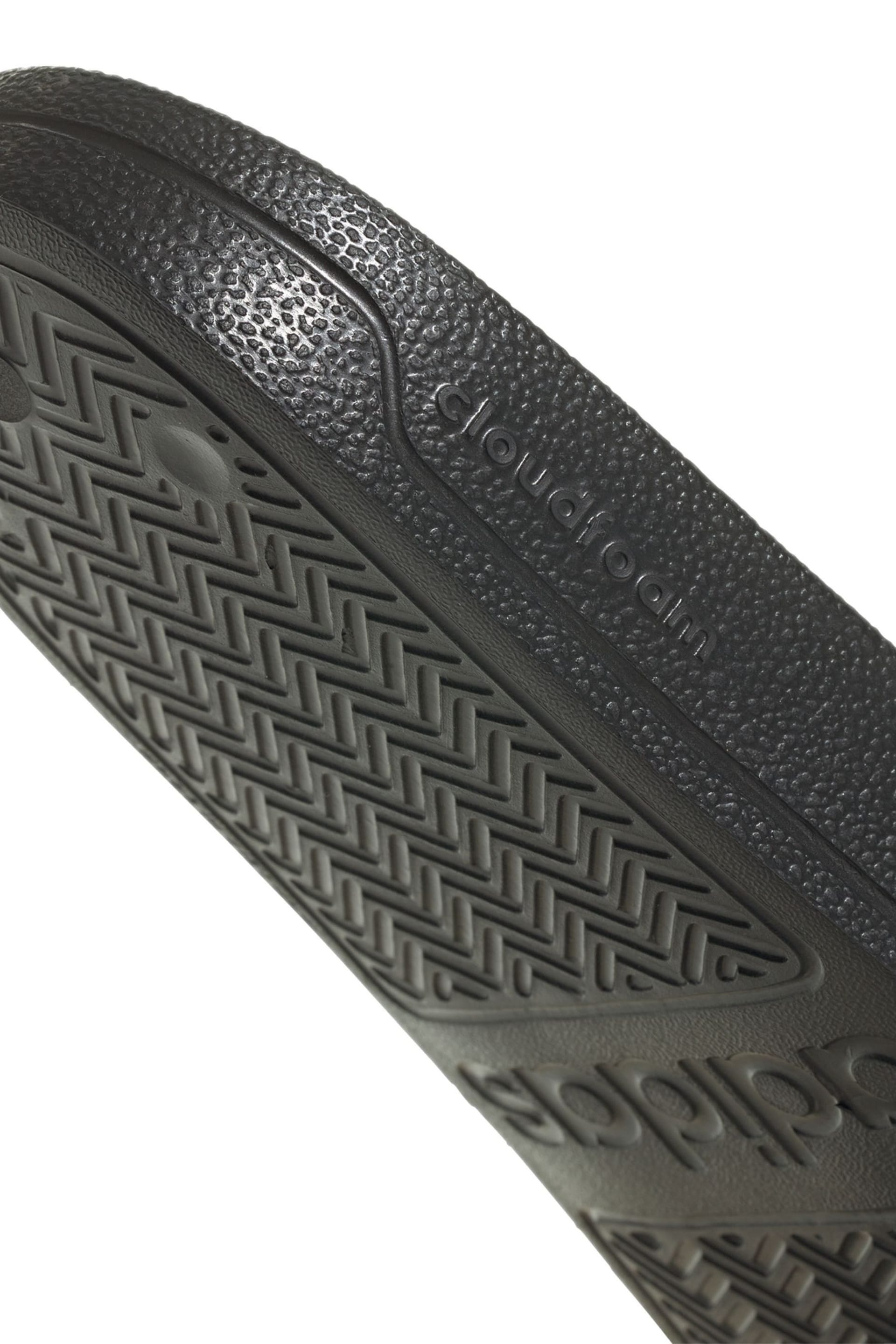 adidas Black Sportswear Adilette Shower Slides - Image 10 of 10