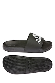 adidas Black Sportswear Adilette Shower Slides - Image 2 of 10