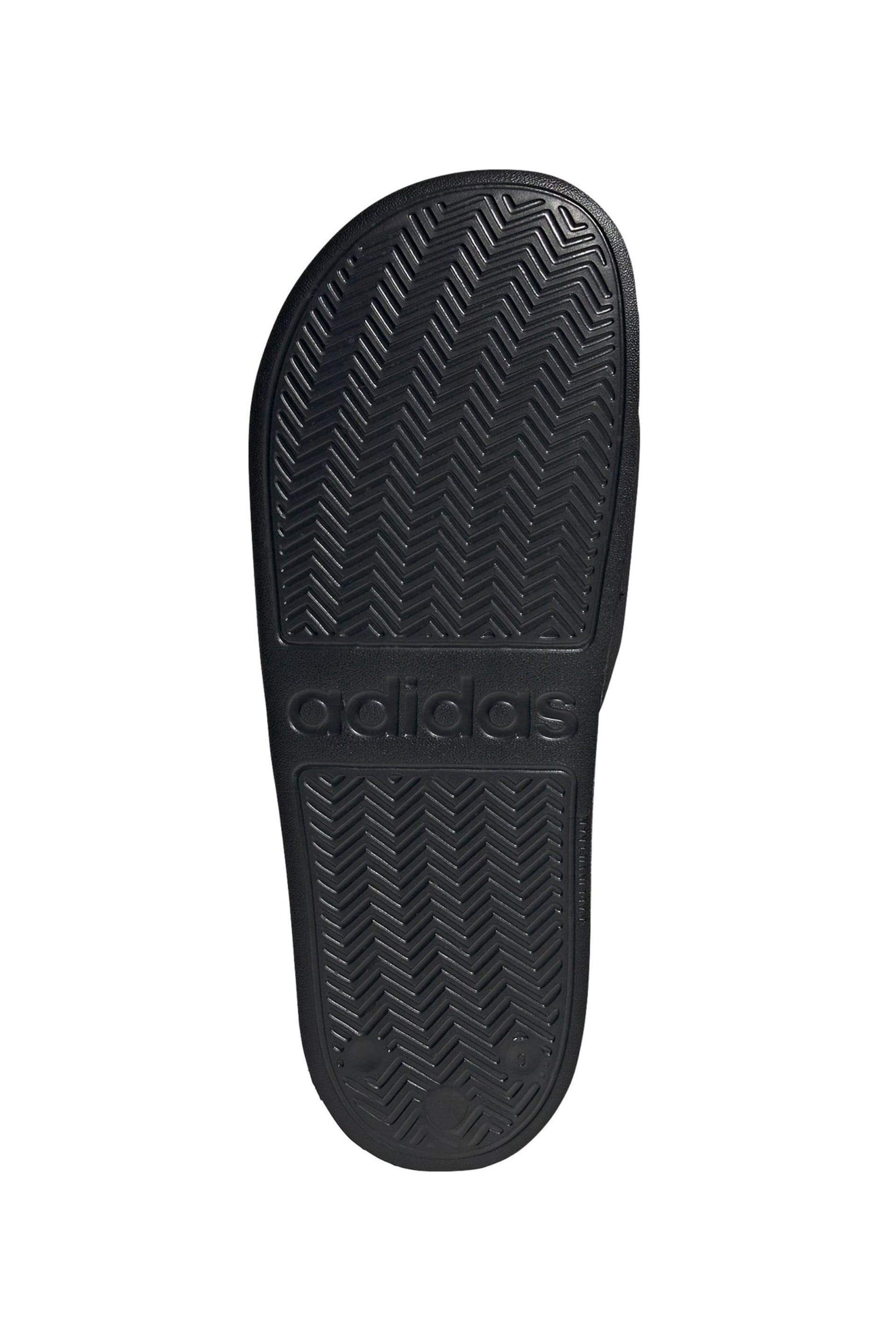 adidas Black Sportswear Adilette Shower Slides - Image 8 of 10
