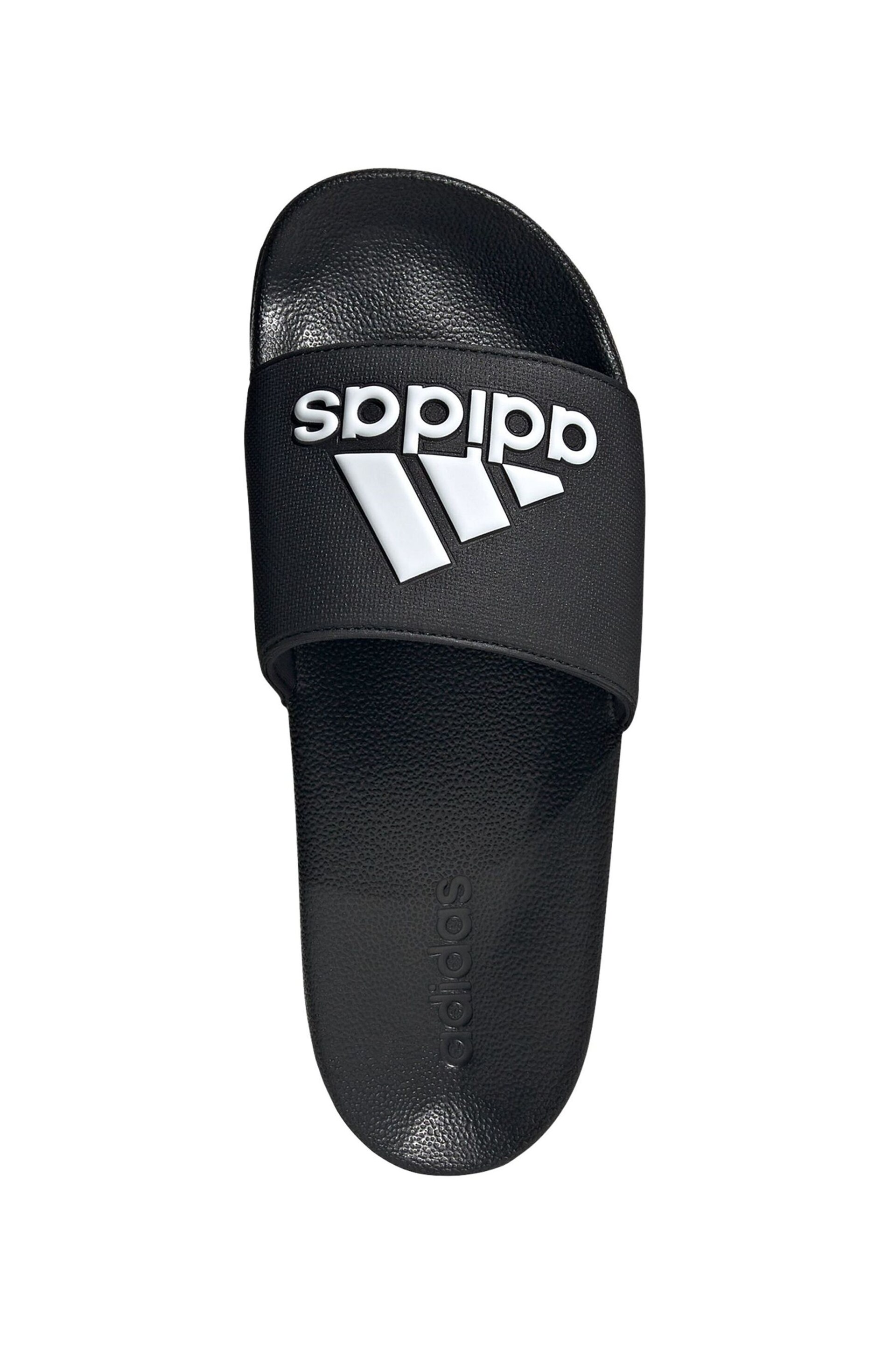 adidas Black Sportswear Adilette Shower Slides - Image 8 of 10