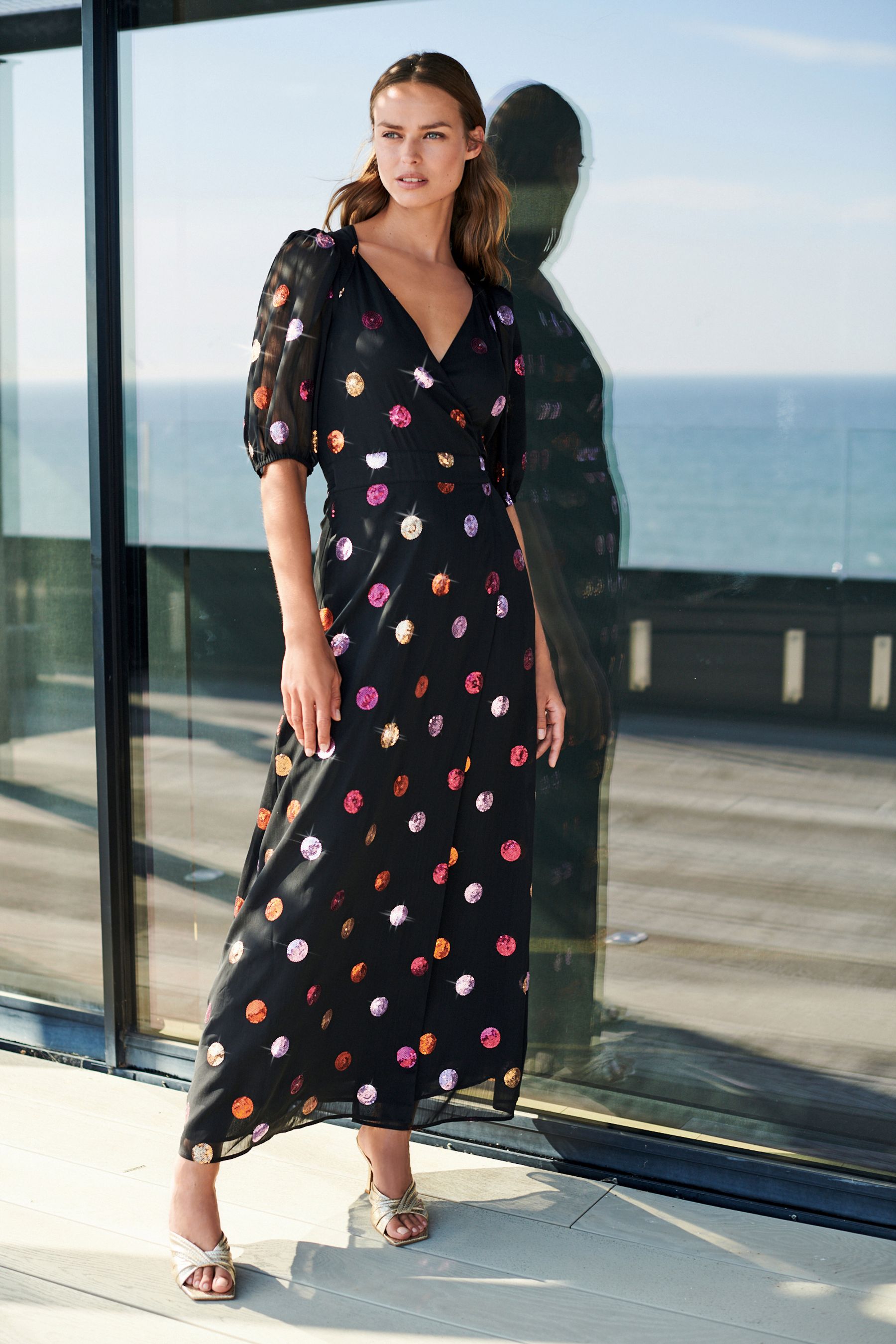Next multi sequin dress 2025