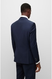 BOSS Blue Slim Fit Suit: Jacket - Image 3 of 7