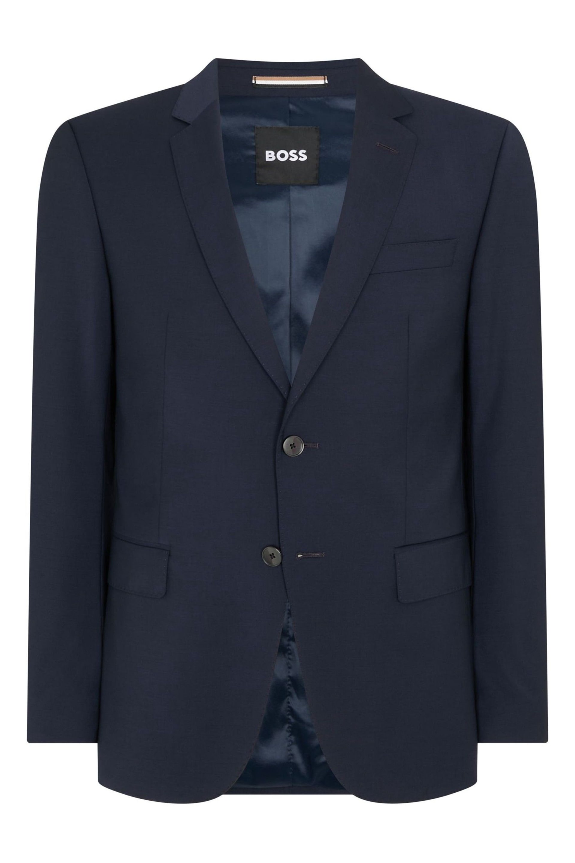 BOSS Blue Slim Fit Suit: Jacket - Image 2 of 8