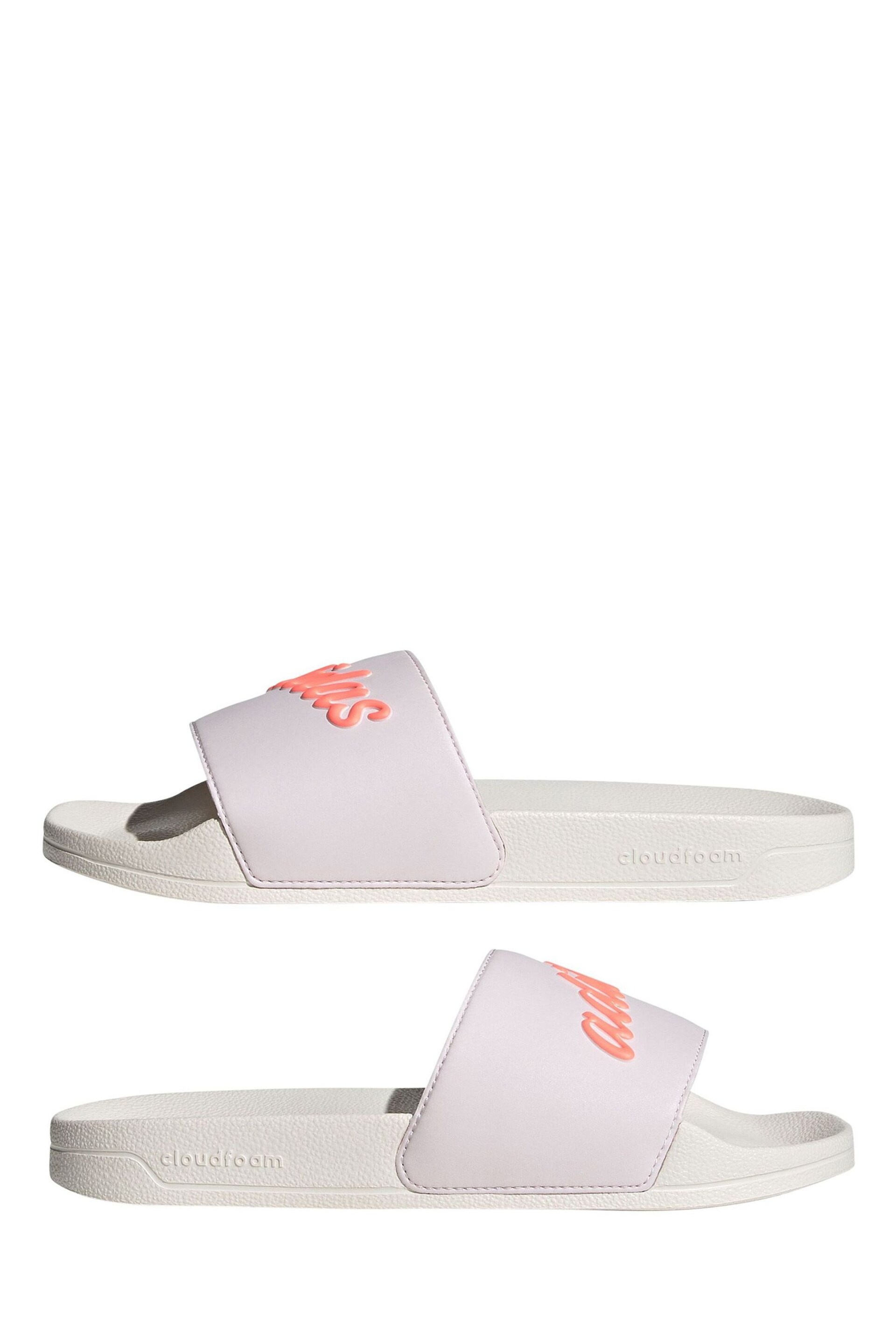 adidas Pink Sportswear Adilette Shower Sliders - Image 3 of 8
