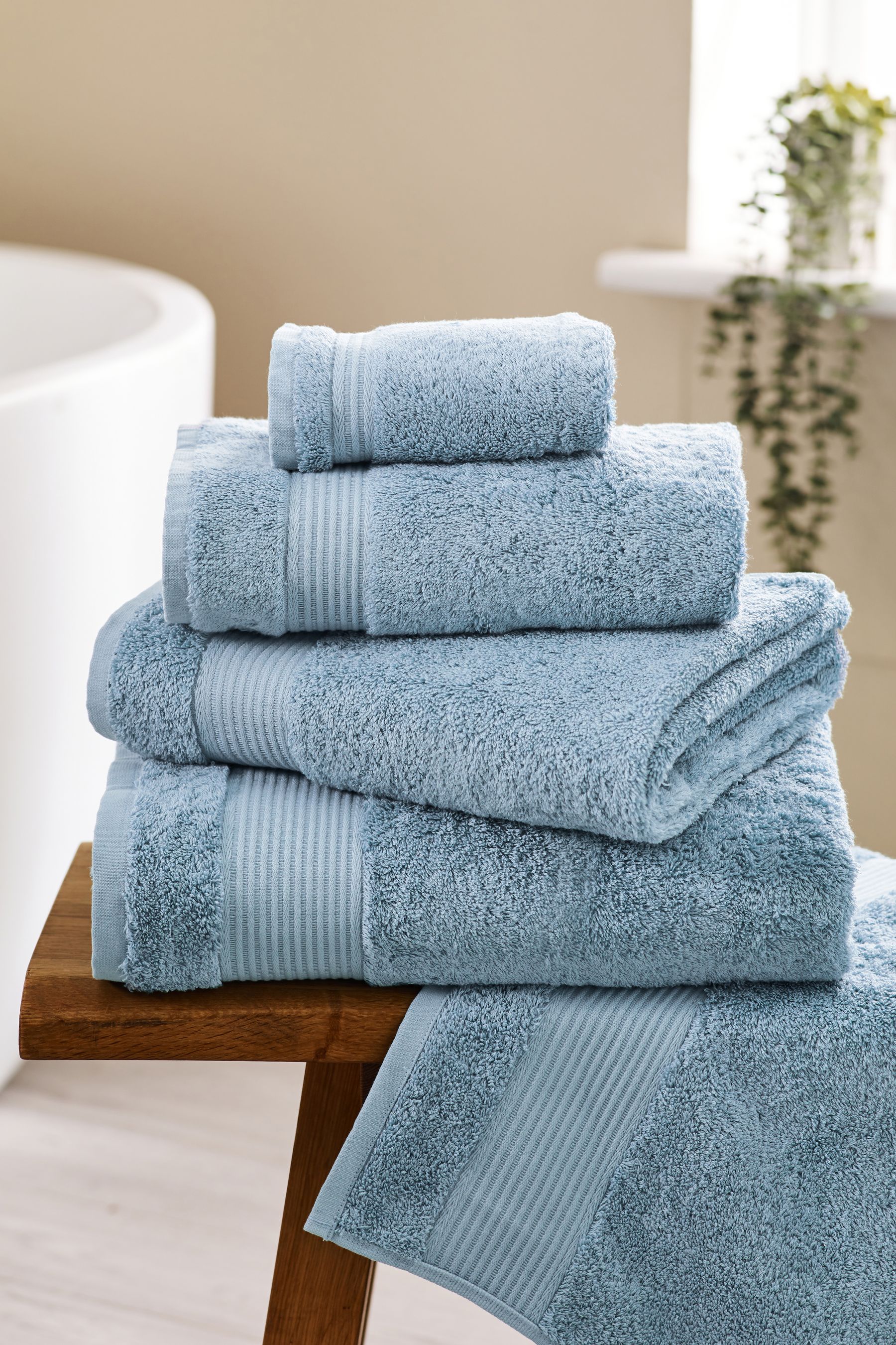 Buy Sky Blue Egyptian 100 Cotton Towel from the Next UK online shop