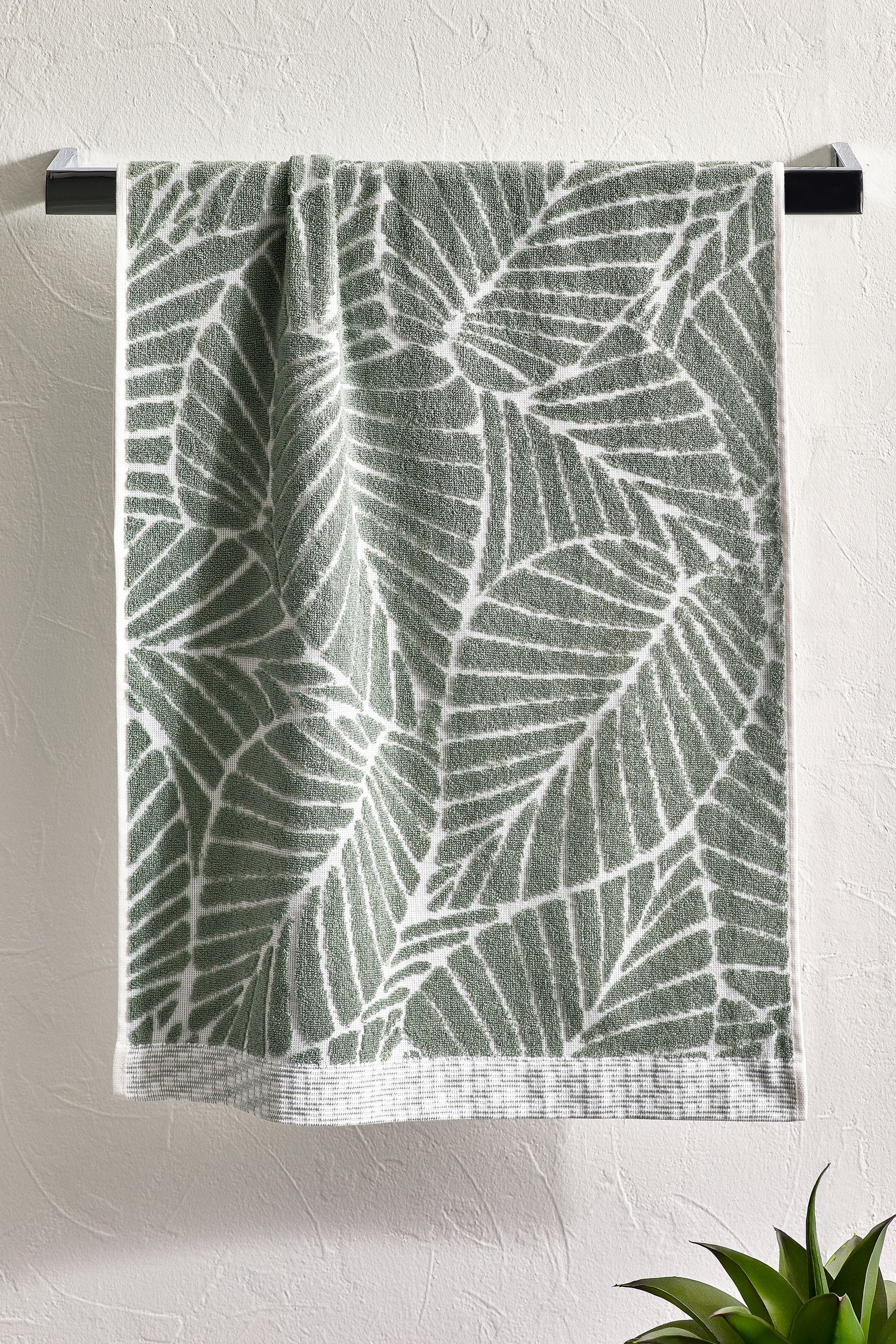 Buy Green Leaf Towel 100 Cotton from the Next UK online shop