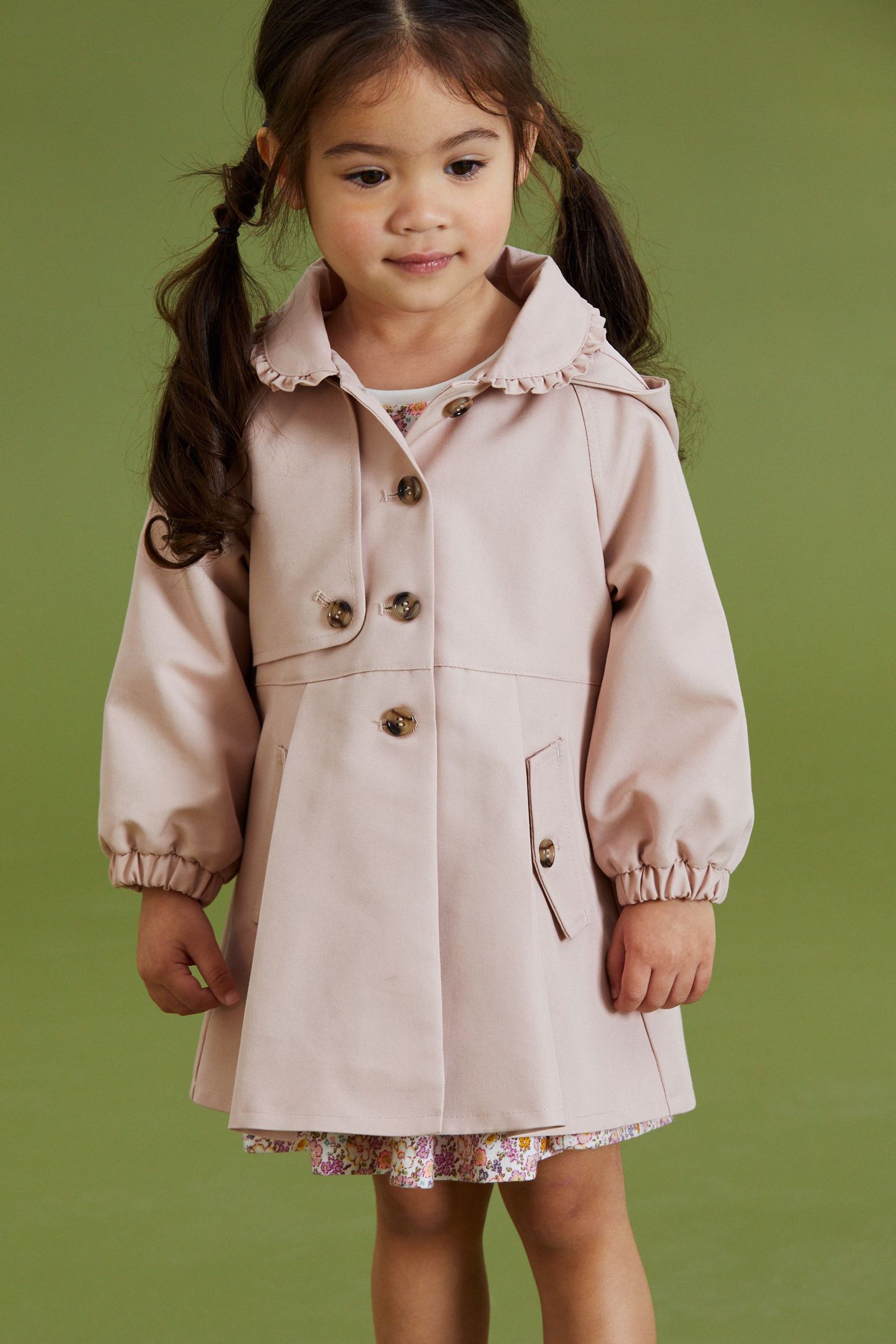 Pink macs and trench coats top