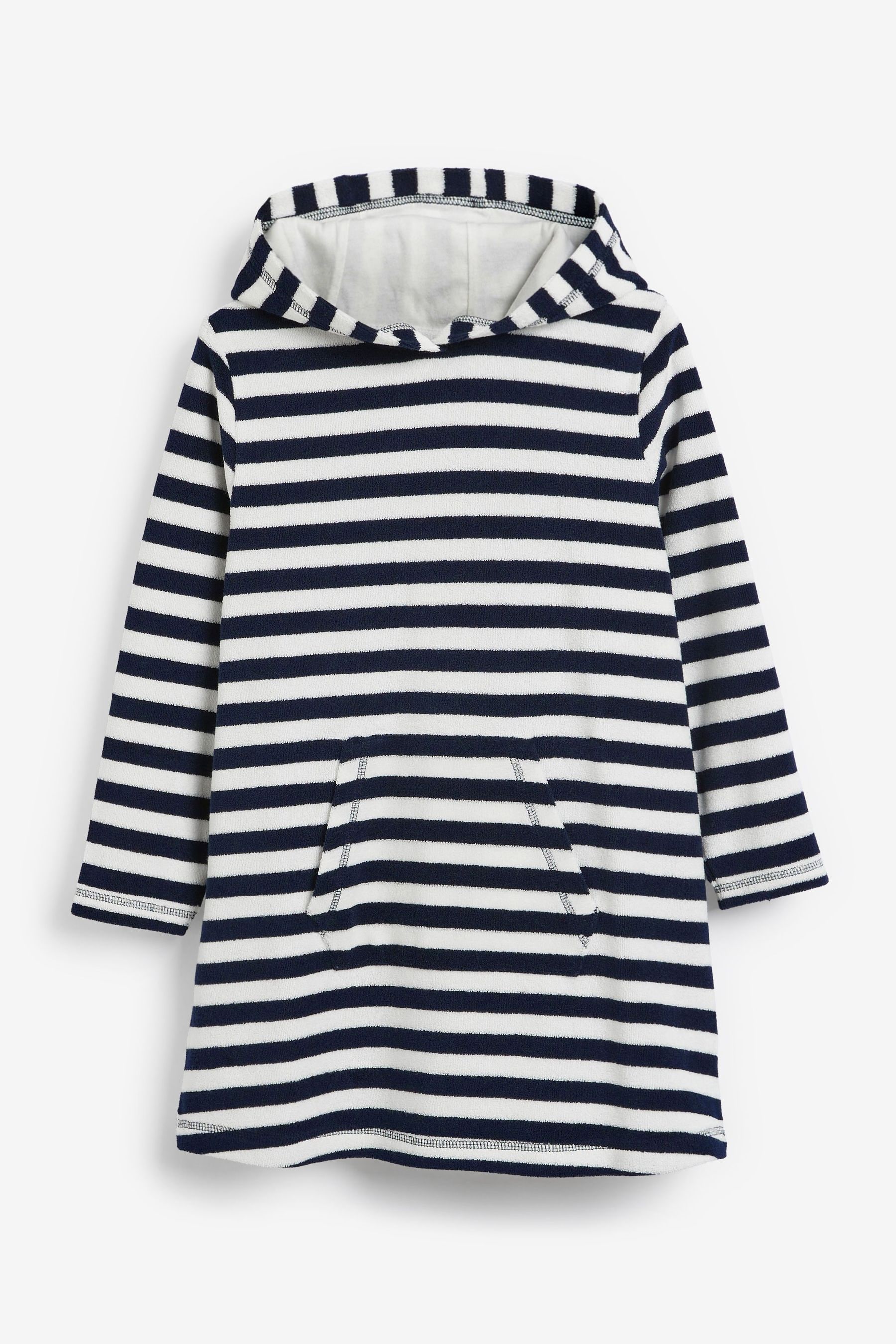 Buy Navy White Towelling Dress from Next Germany