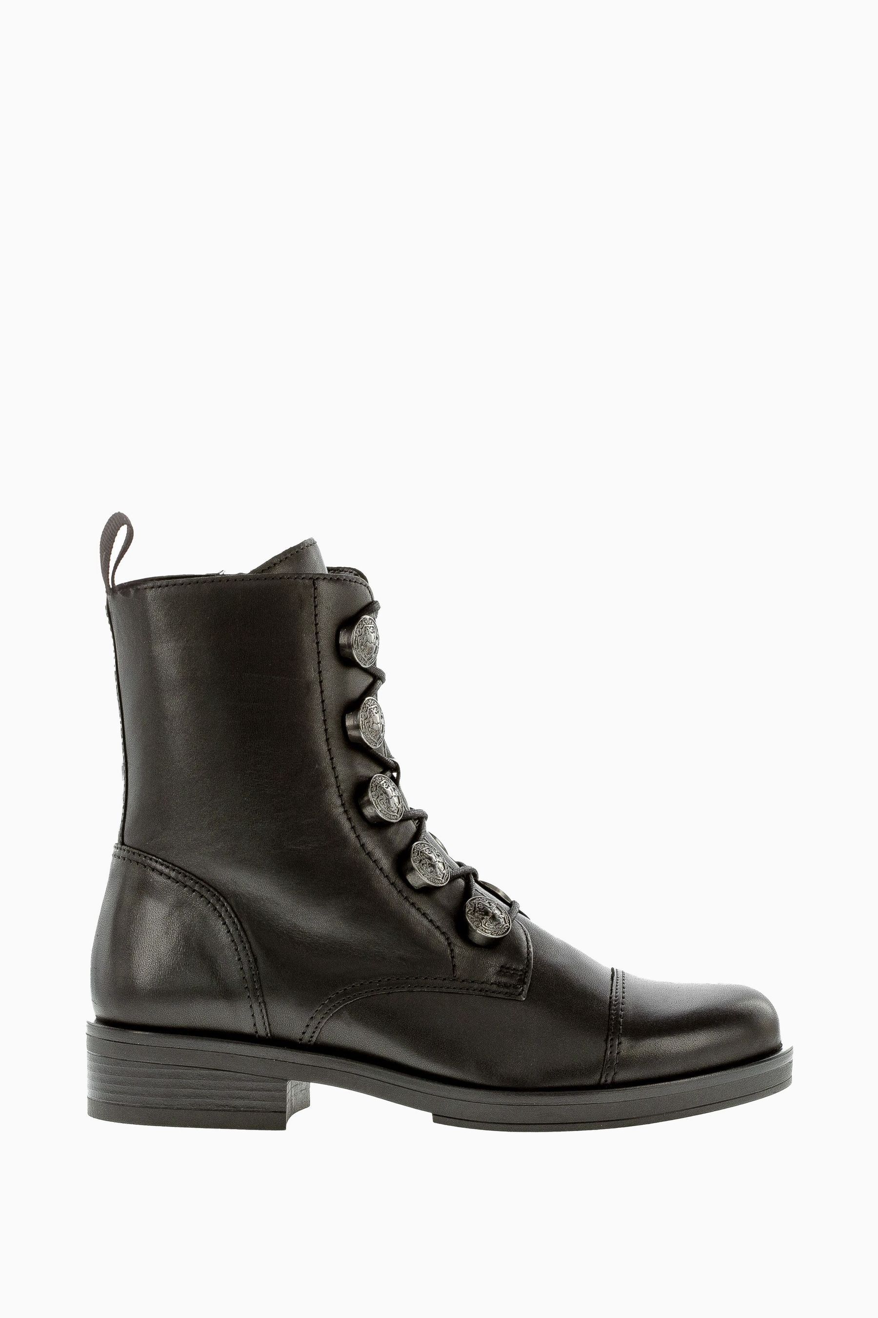 Buy Gabor Black Lady Military Ankle Boots from the Next UK online shop