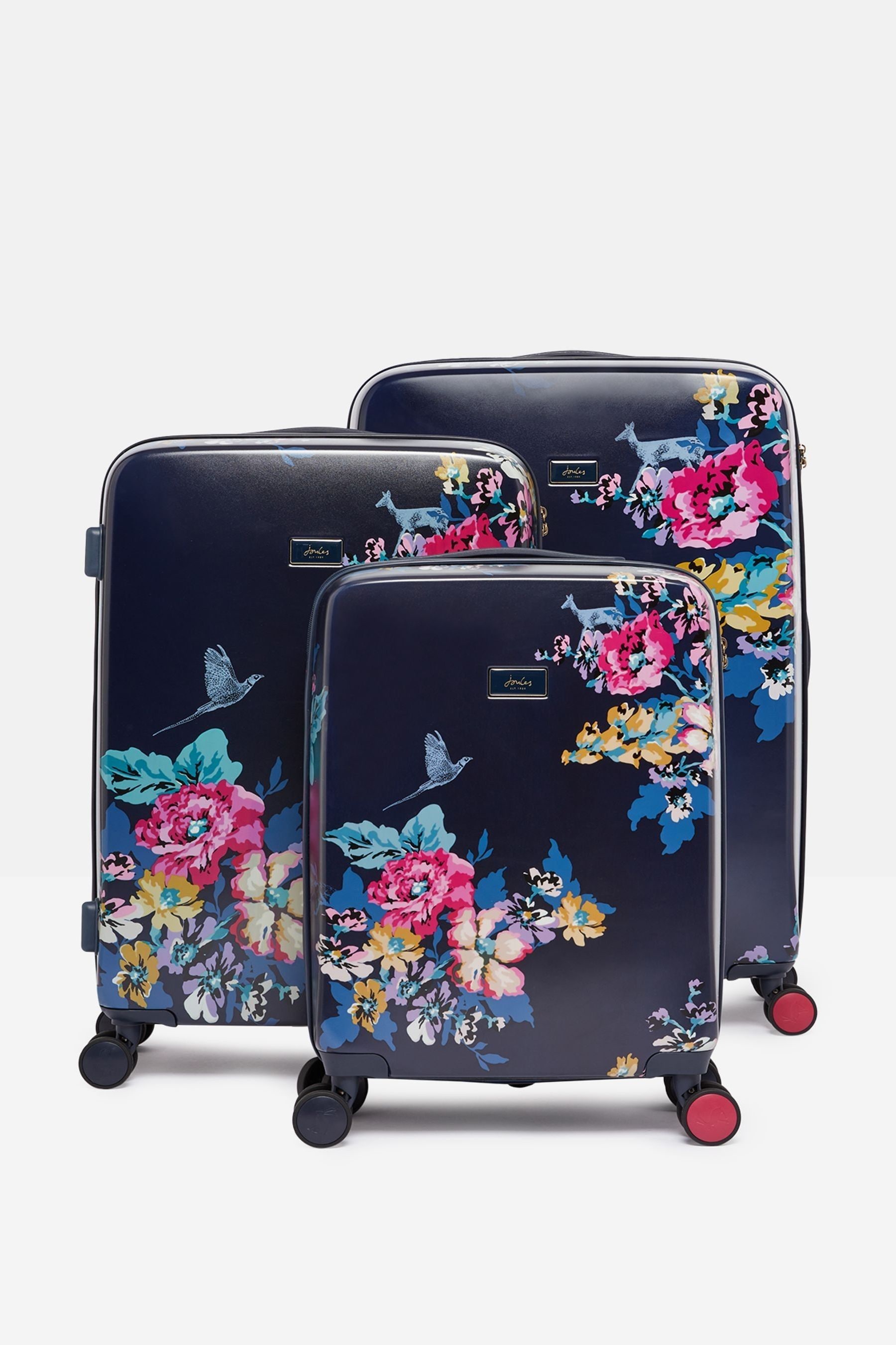 Buy Joules Navy Cambridge Floral Cabin Suitcase from Next Malta