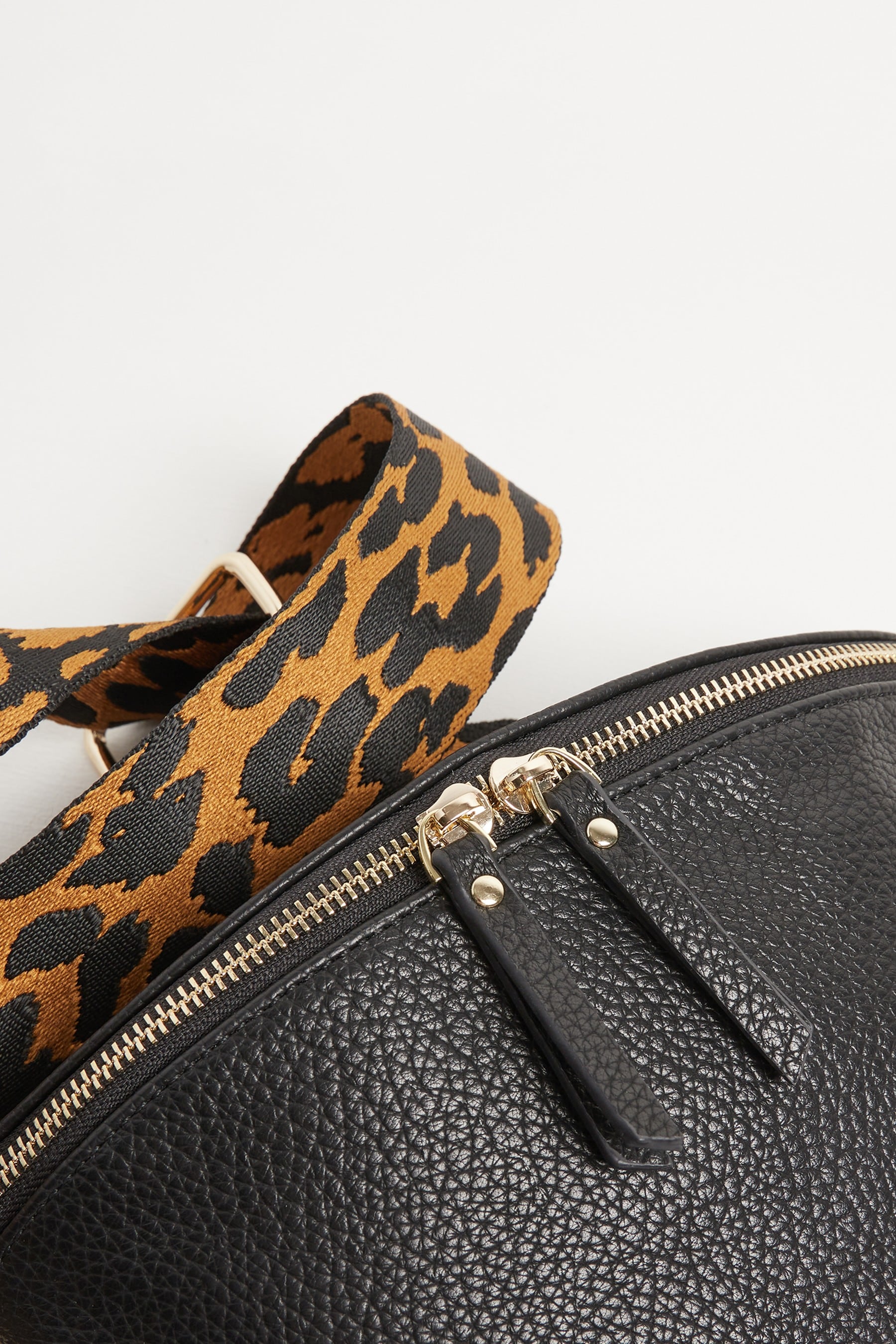 Buy Oliver Bonas Black Leopard Print Belt Bag from Next Luxembourg