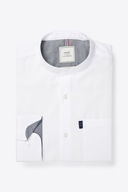 White Grandad Collar Shirt - Image 6 of 10