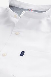 White Grandad Collar Shirt - Image 7 of 10