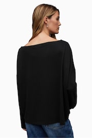 AllSaints Black Off The Shoulder Rita Top - Image 2 of 7