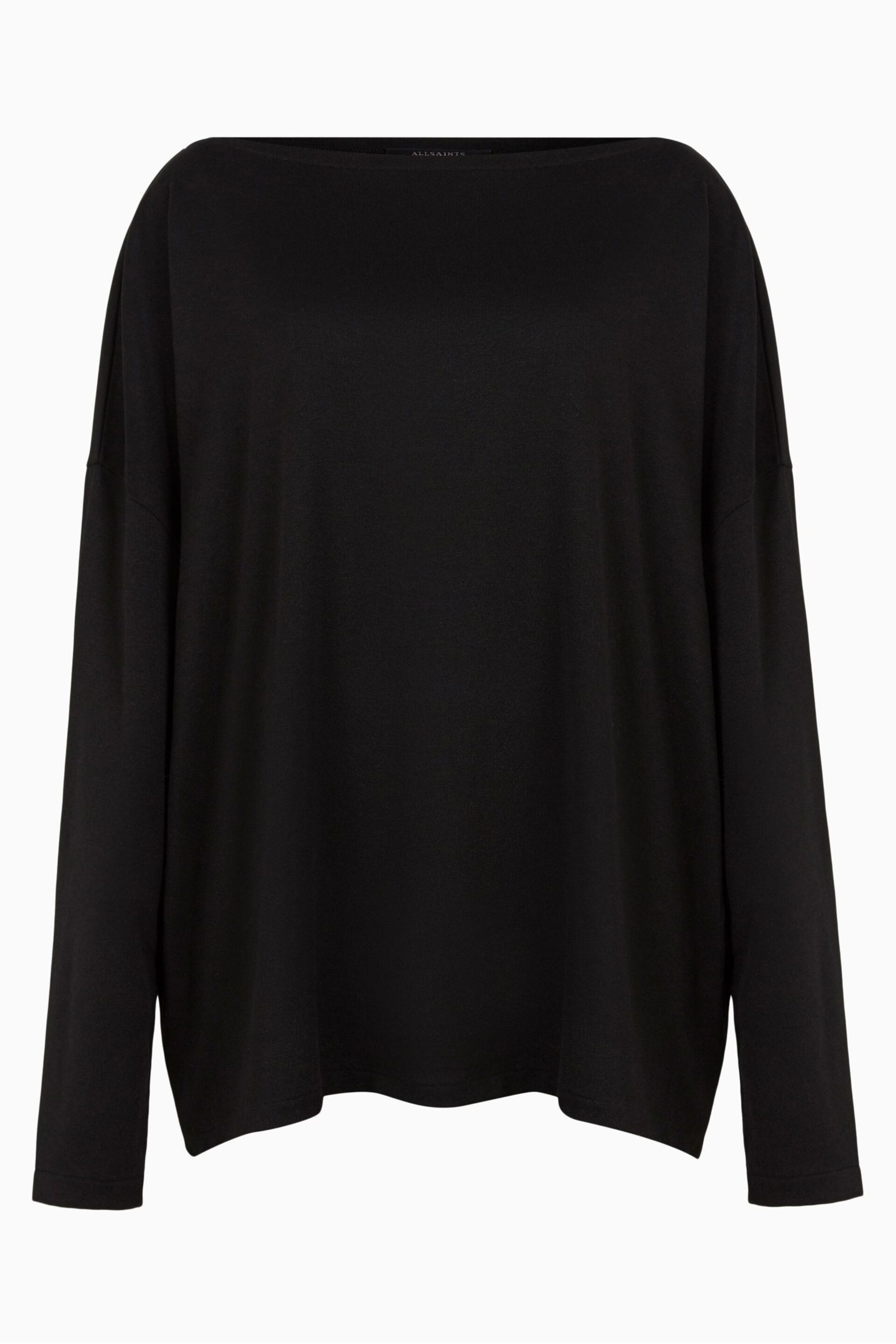 AllSaints Black Off The Shoulder Rita Top - Image 7 of 7