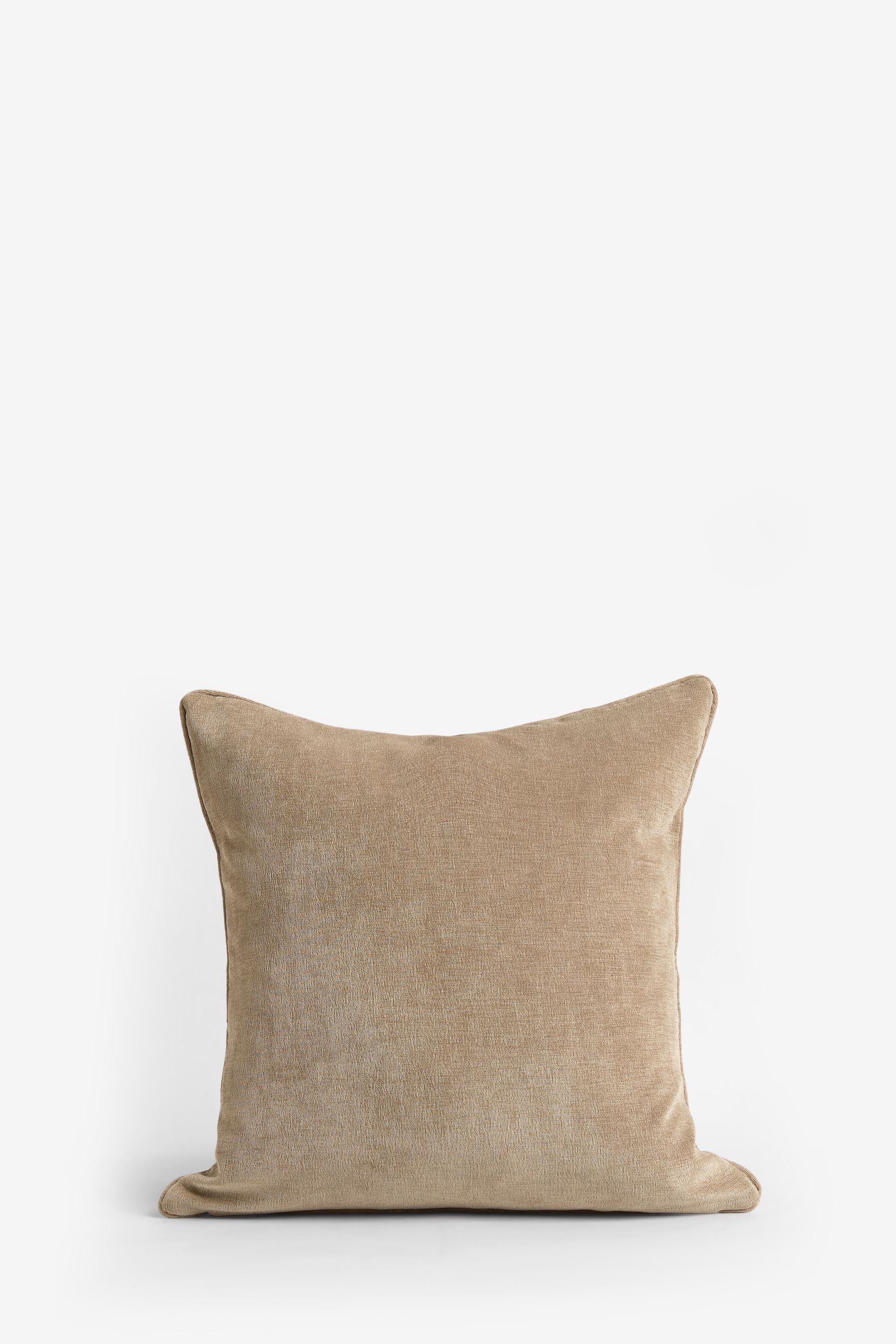 Buy Latte Natural 45 x 45cm Soft Velour Cushion from the Next UK online shop