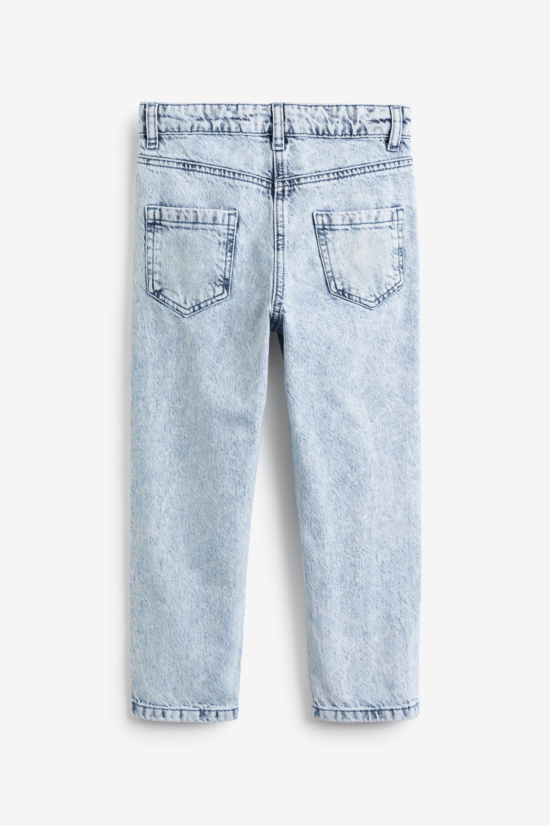 Bleach Wash Distressed Mom Jeans (3-16yrs) - Image 5 of 5