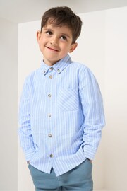 Angel & Rocket Blue Marco Pinstripe Pocket Shirt - Image 1 of 6