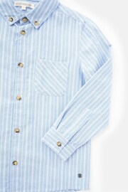 Angel & Rocket Blue Marco Pinstripe Pocket Shirt - Image 6 of 6