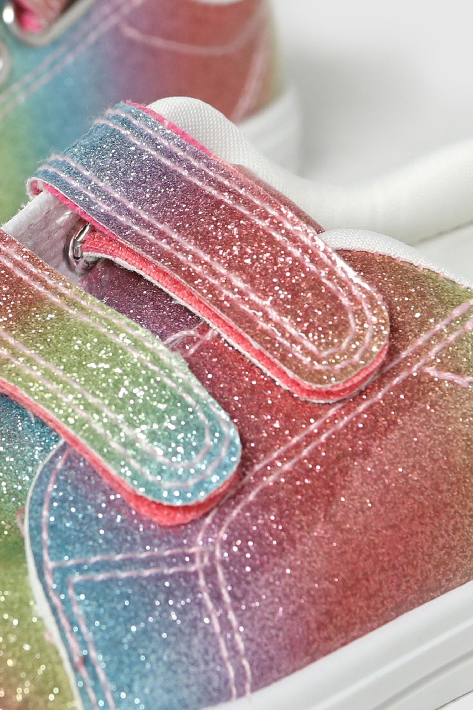 Schuh Pink Magic 2V Glitter Trainers