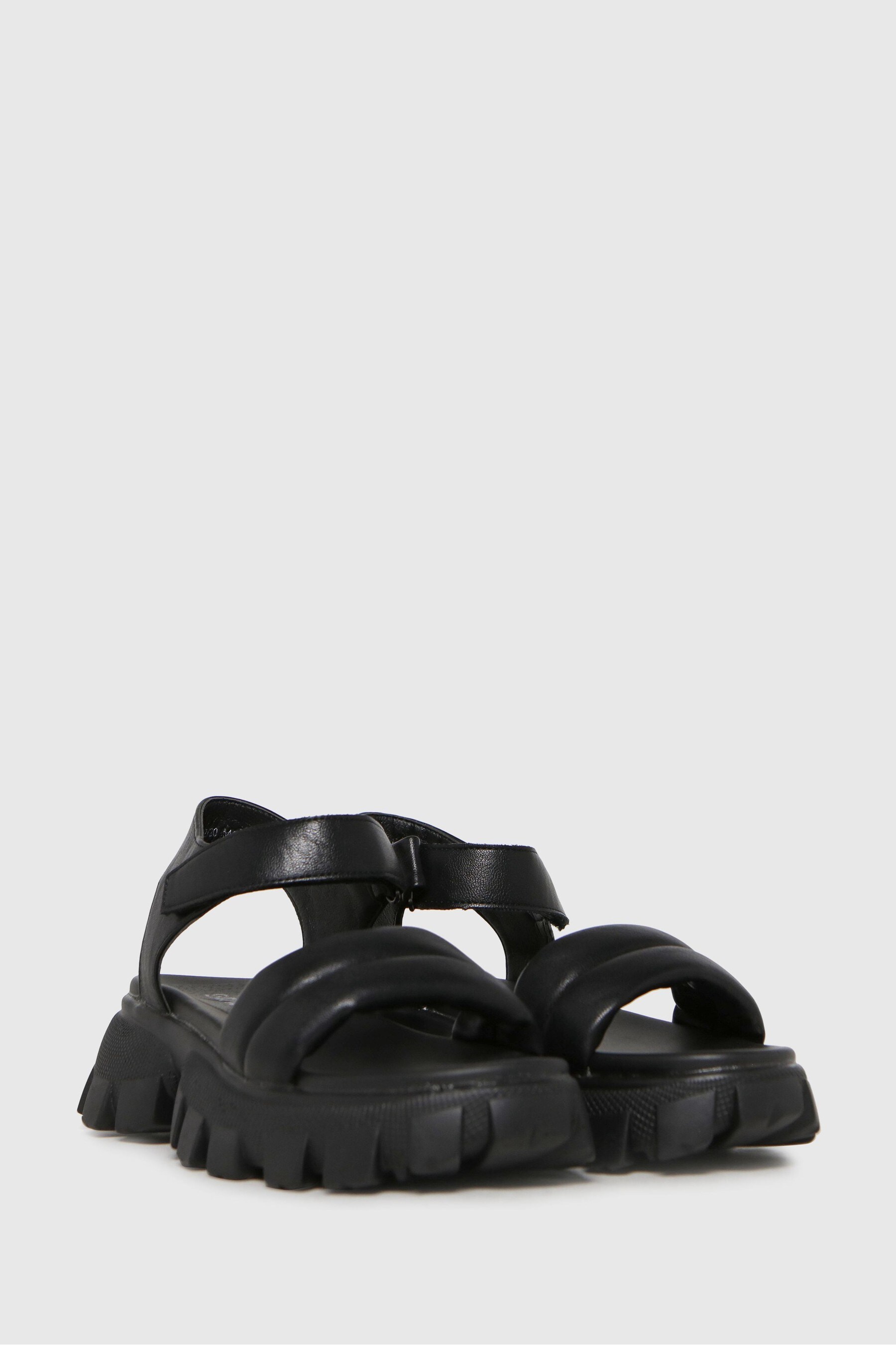 Black chunky wedges clearance