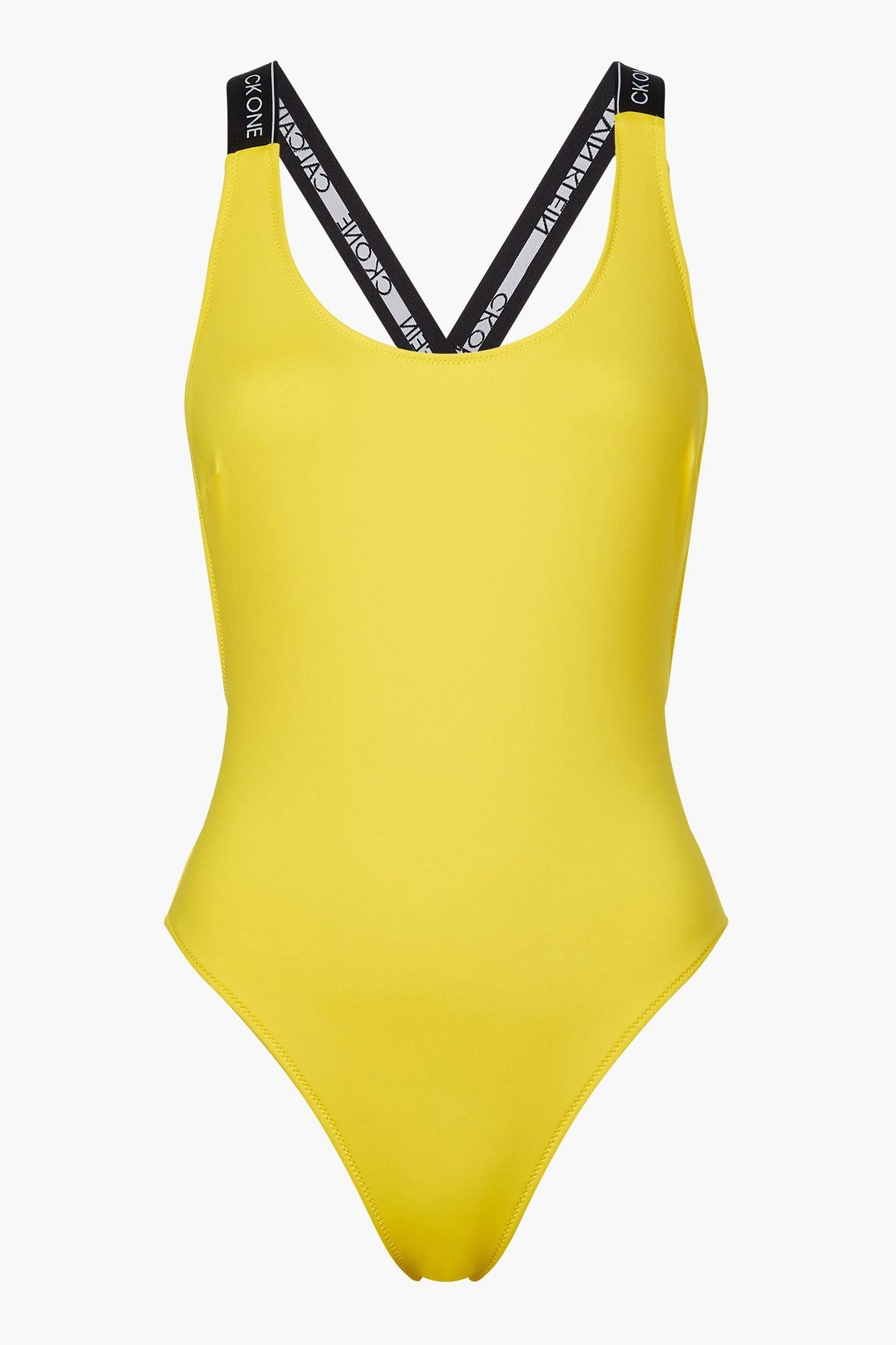 Buy Calvin Klein Maillot de bain une piece jaune a dos echancre from Next Luxembourg