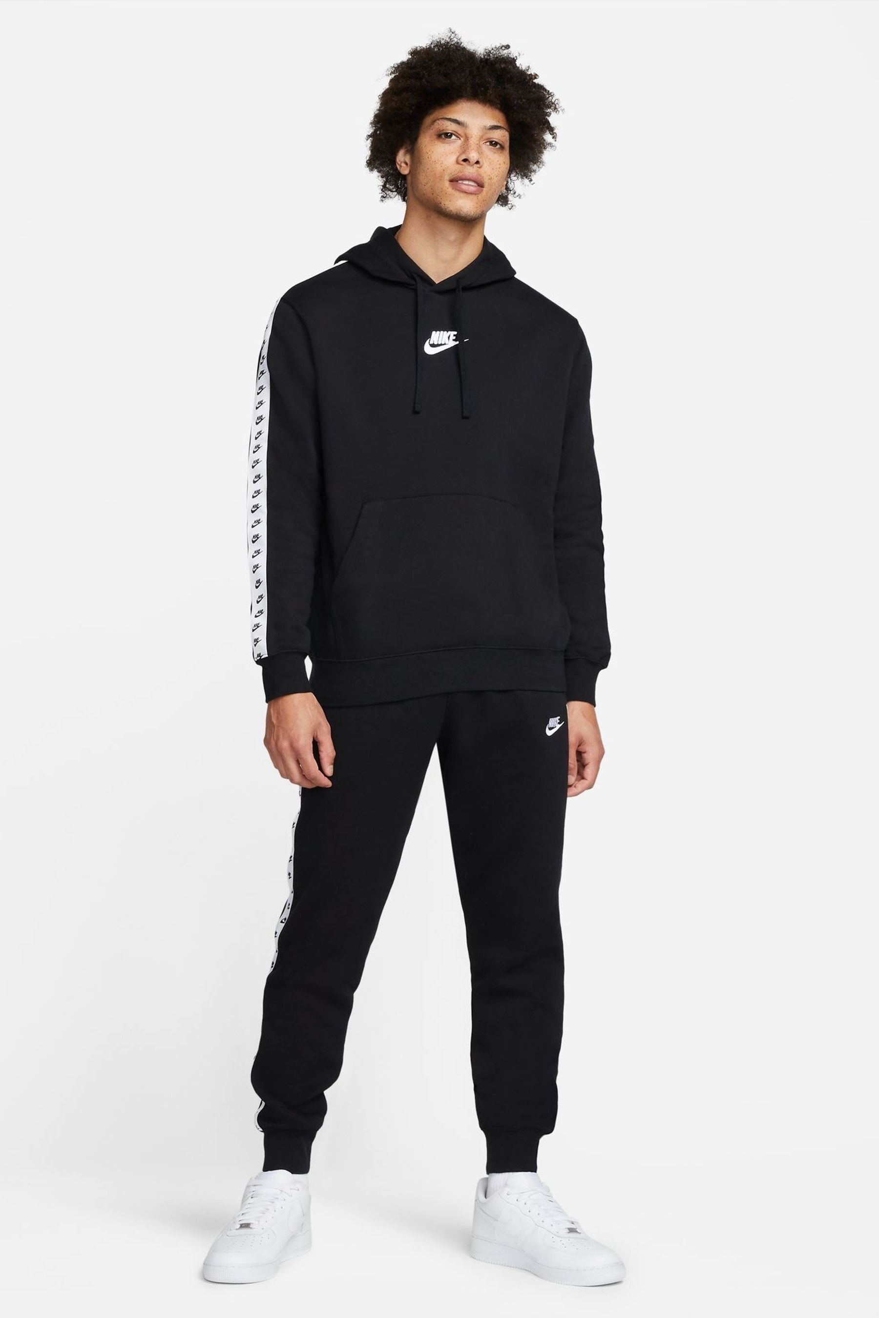 Buy Nike Black Sportswear Essential Hooded Tracksuit from Next Luxembourg