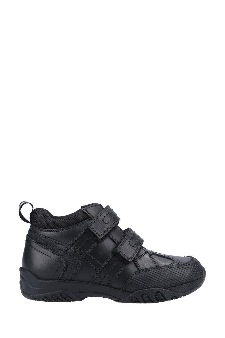 Hush Puppies 	Black Jezza Junior School Boots - Image 1 of 4