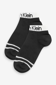 Calvin Klein Black Logo Socks 2 Pack - Image 2 of 3