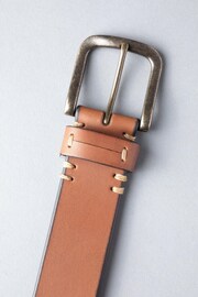 Lakeland Leather Dark Cognac Brown Levens Leather Belt - Image 3 of 3