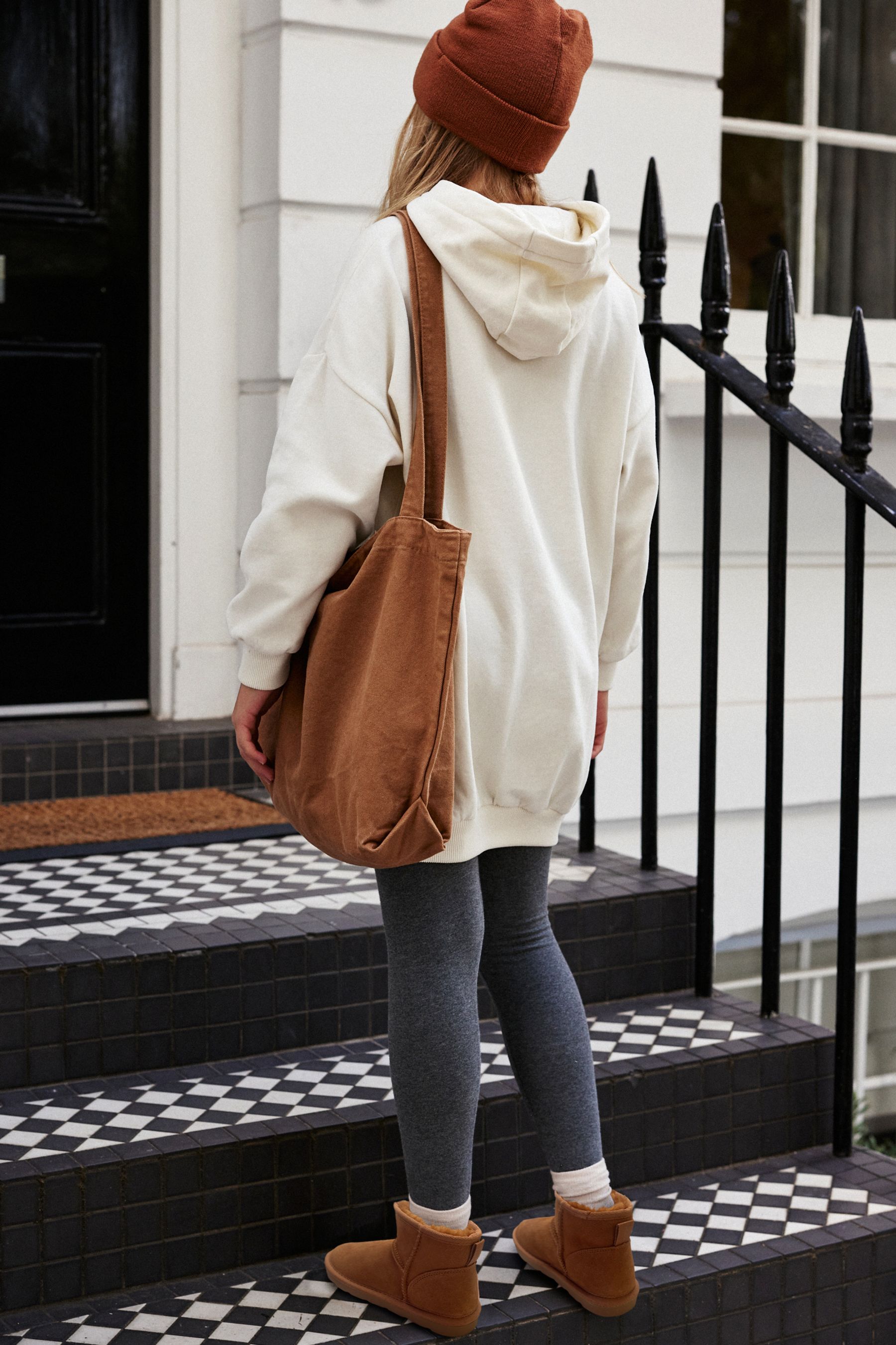 Buy Ecru Cream Longline Hoodie 3 16yrs from the Next UK online shop