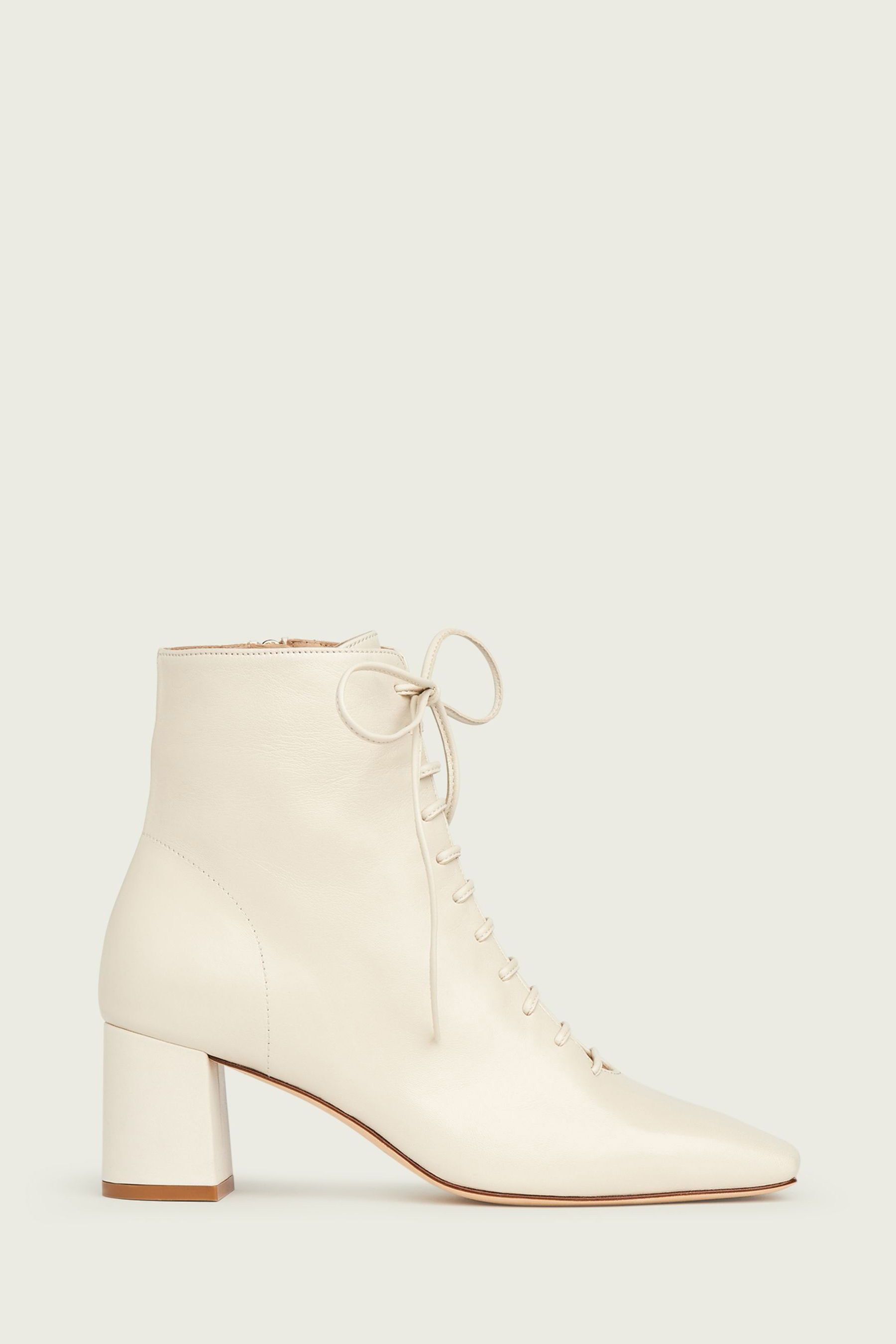 Buy LK Bennett White Open Lace Up Arabella Boots from Next Luxembourg