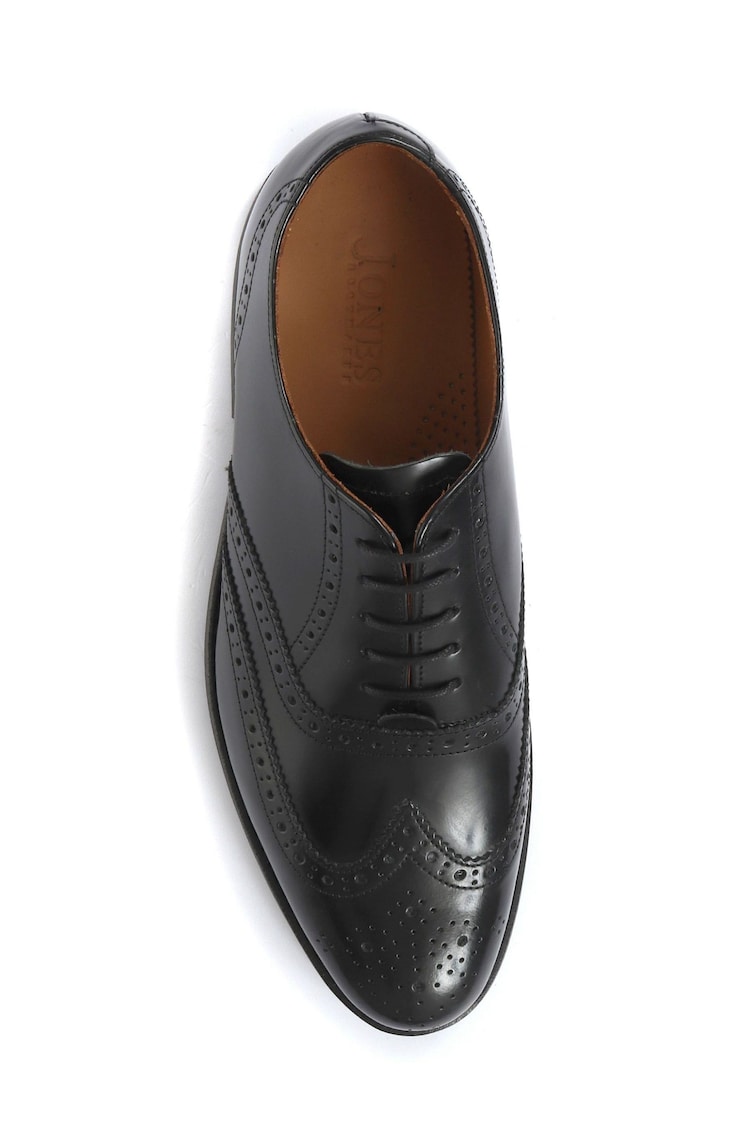 Jones Bootmaker Black Mayfair Goodyear Welted Men's Leather Oxford Brogues - Image 3 of 3