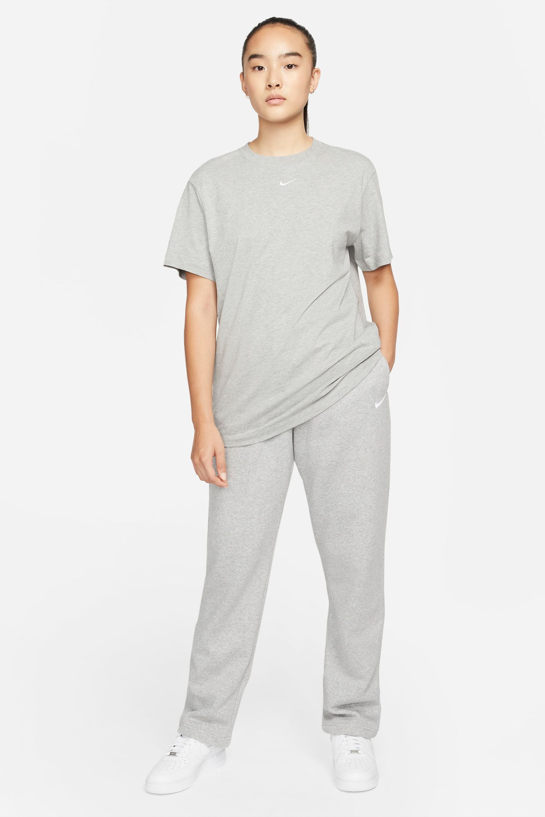 Nike mini swoosh oversized gray sweatpant online