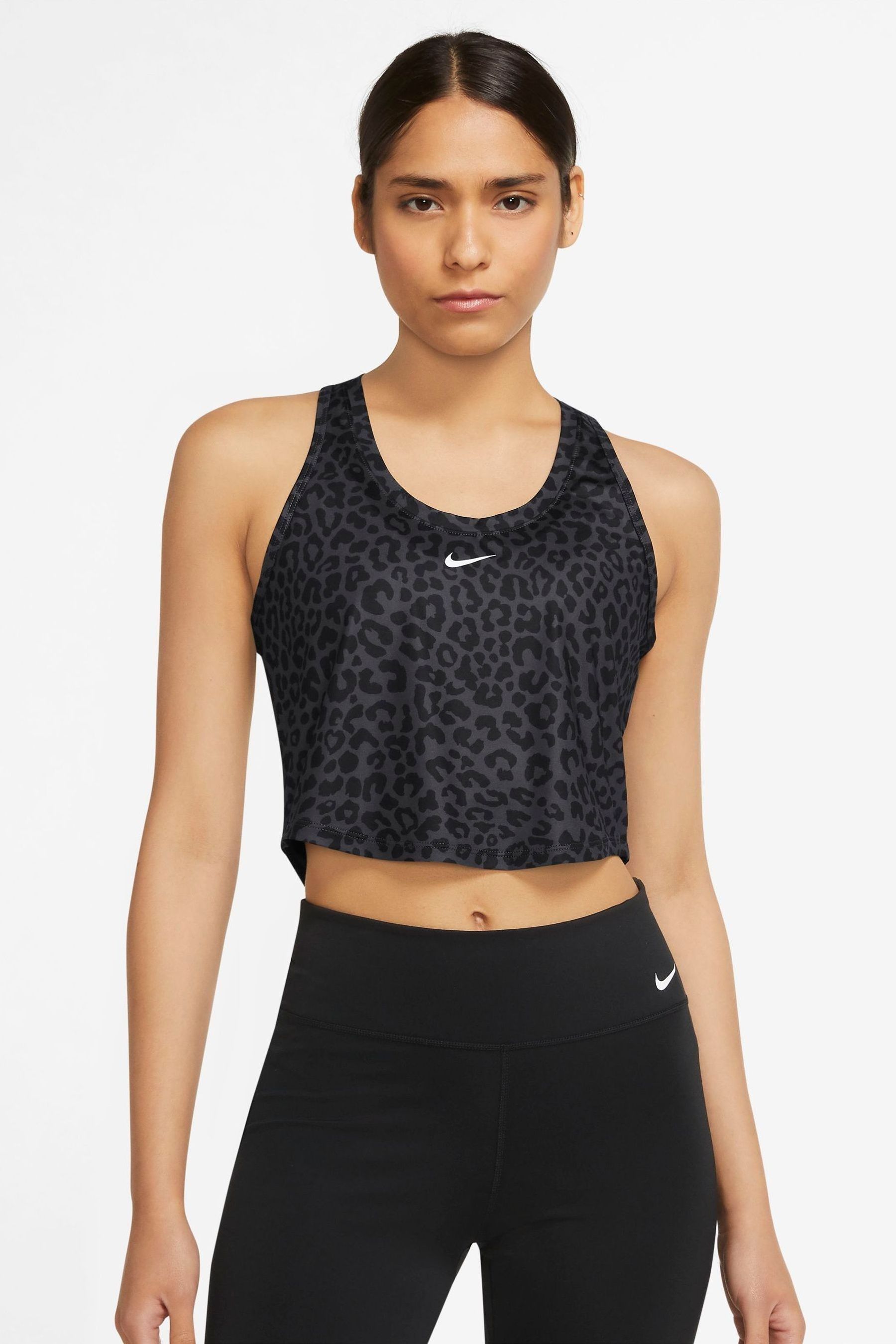 Buy Nike Leopard Dri FIT One Slim Tank Top from Next Luxembourg