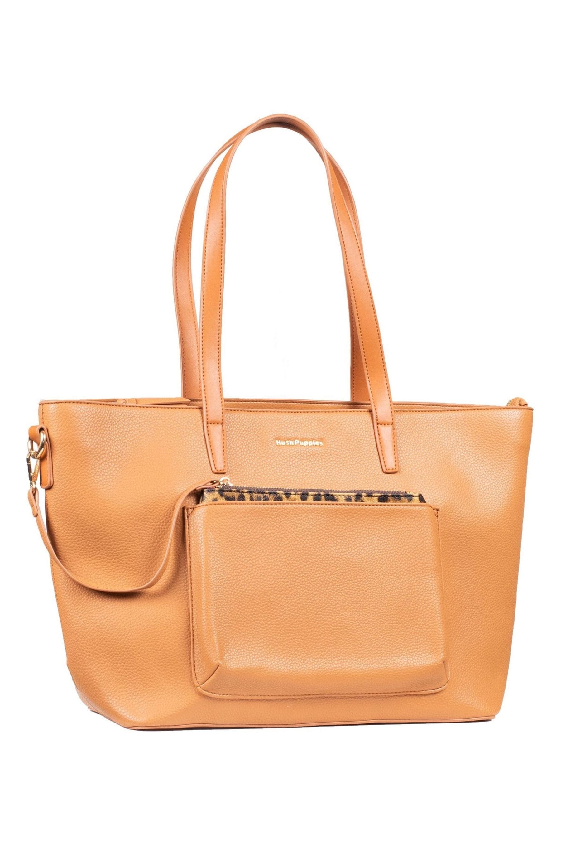 Buy Hush Puppies Orange Sadie Leopard Tote Bag from the Next UK online shop