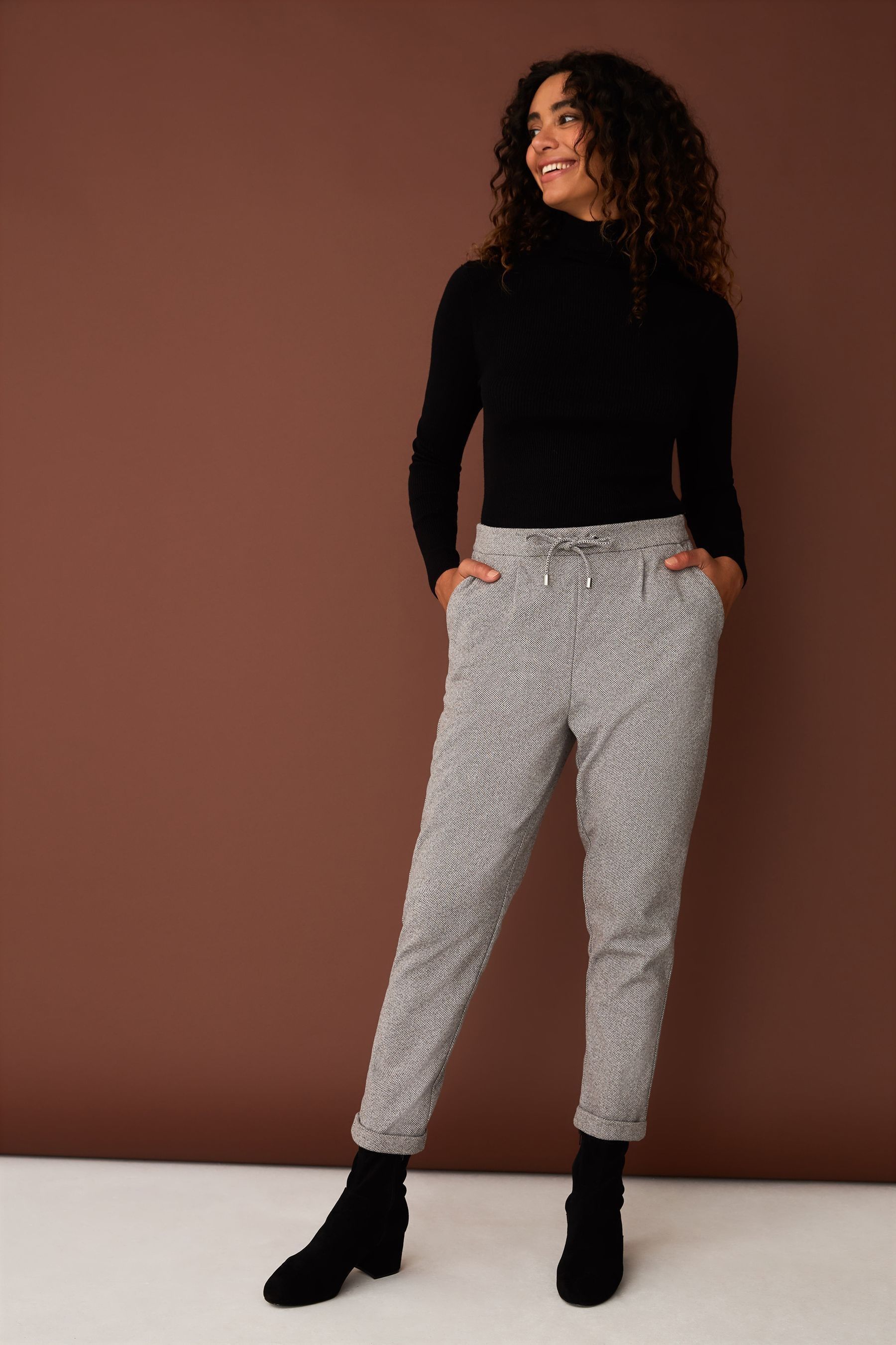 Buy F F Grey Textured Elastic Joggers from the Next UK online shop