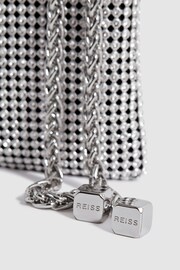 Reiss Silver Zuri Embellished Adjustable Strap Phone Pouch - Image 6 of 8