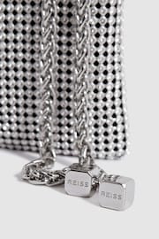 Reiss Silver Zuri Embellished Adjustable Strap Phone Pouch - Image 8 of 8