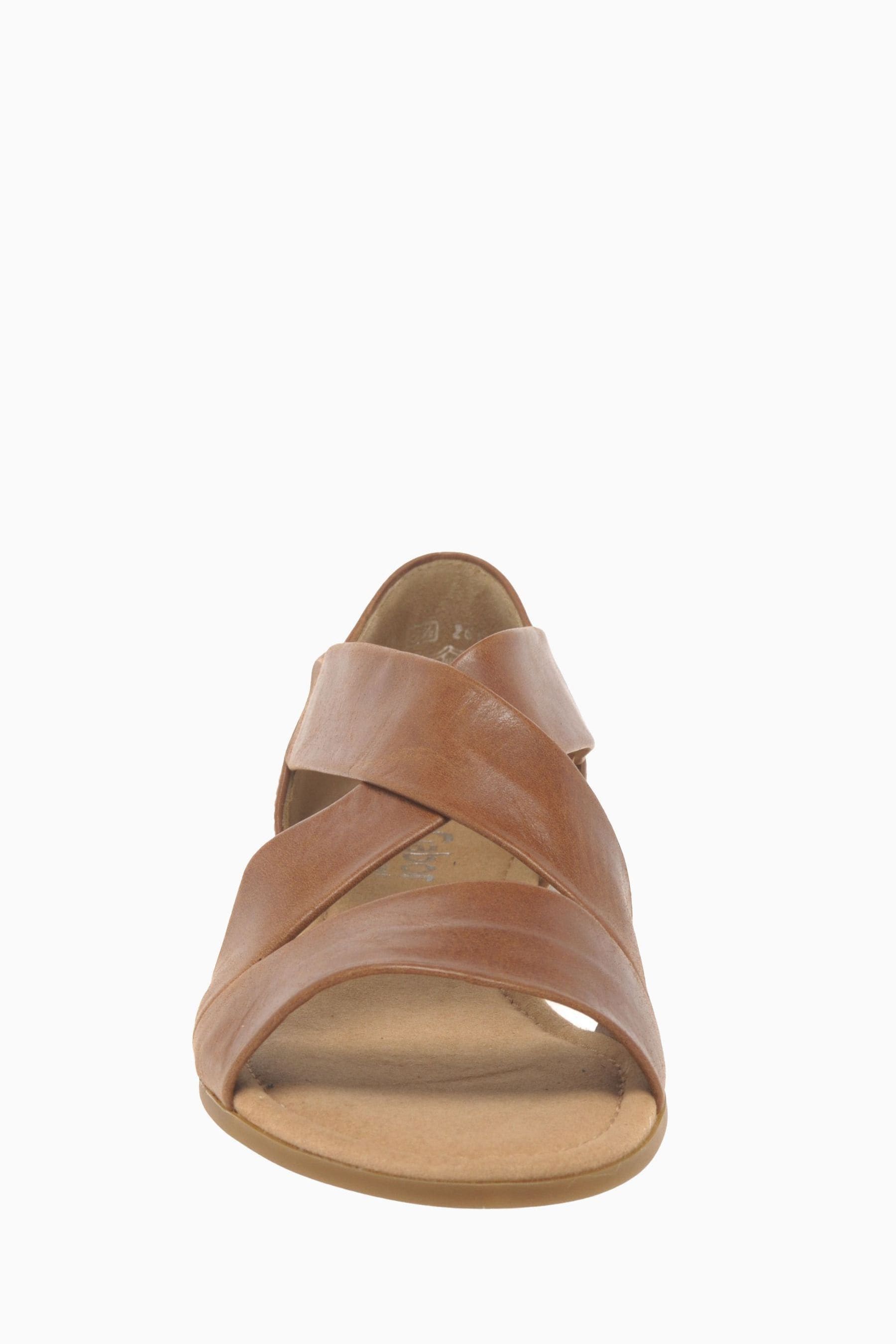 Buy Gabor Sweetly Peanut Leather Sandals from the Next UK online shop