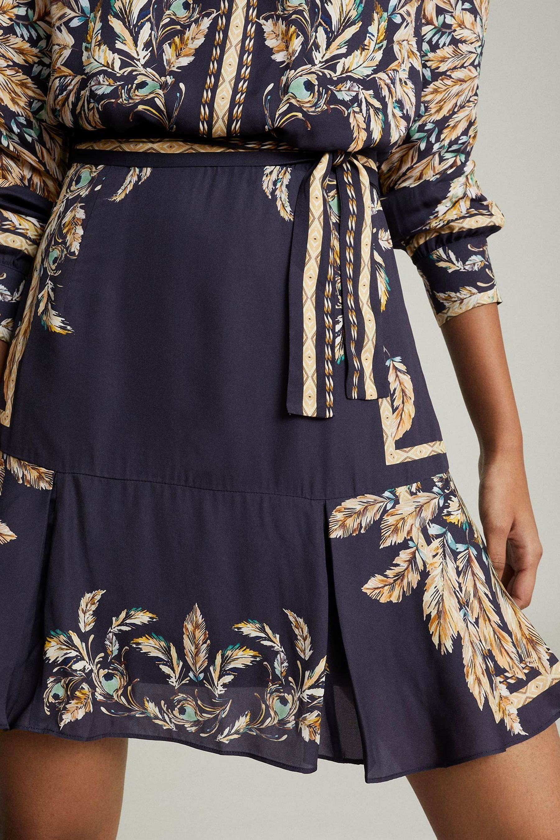 Reiss feather print dress cheap