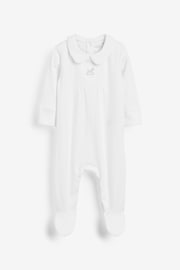 White Smart Single Sleepsuit (0-2yrs) - Image 4 of 6