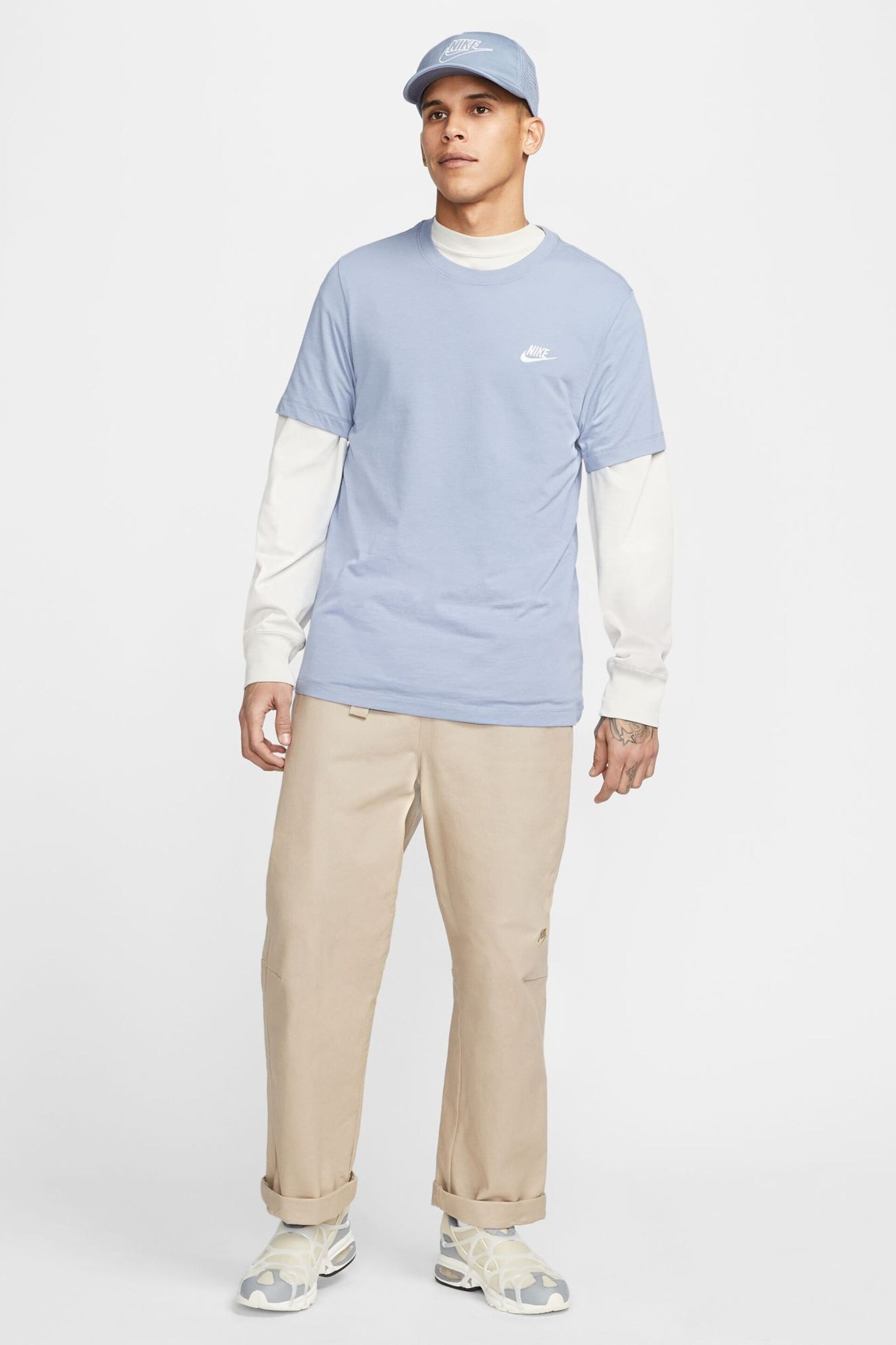 Nike Slate Grey Club T-Shirt - Image 2 of 9