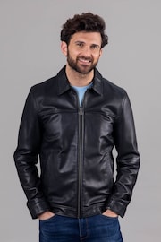Lakeland Leather Black Renwick Collared Leather Jacket - Image 1 of 12