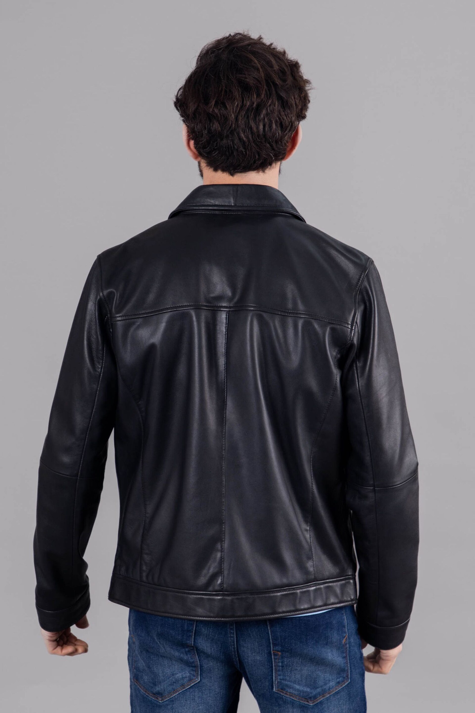 Lakeland Leather Black Renwick Collared Leather Jacket - Image 2 of 12