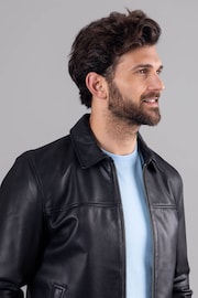 Lakeland Leather Black Renwick Collared Leather Jacket - Image 7 of 12