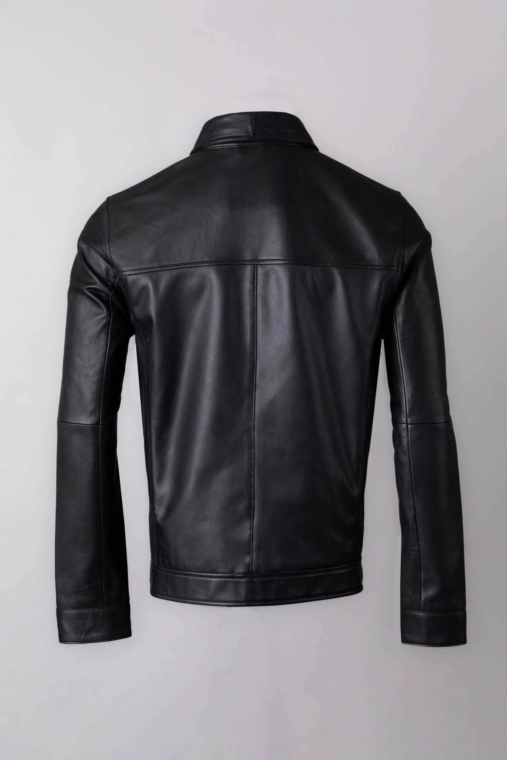Lakeland Leather Black Renwick Collared Leather Jacket - Image 9 of 12