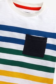 Rainbow Pocket Vertical Stripe Short Sleeve T-Shirt (3mths-7yrs) - Image 4 of 4