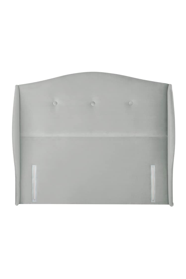 Silentnight Silver Camden Luxury Velvet Headboard - Image 1 of 3