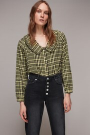 Whistles Authentic Hollie Button Crop Jeans - Image 3 of 5